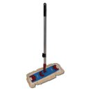 CleanSV Reinigungswagen Wischset Profi Laschenmop black 50 cm - 24 Liter 3 x Laschenmop, 1 x Laschenmophalter 1 x Teleskopstiehl