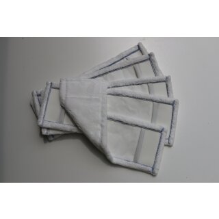 CleanSV® Profi Microfasermop weiss 5 Stück Pack 50 cm