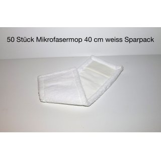 CleanSV® Microfasermop Profi 40 cm weiss 50 Stück Sparpack
