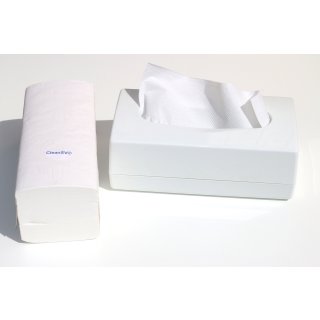 CleanSV® Tischspender II Papierhandtuchspender für ca. 120 Papierhandtücher ZZ zum hinstellen Entnahme von oben
