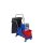 CleanSV® Reinigungswagen Kunststoff Dofa 20 Plus PE Müllsackhalter, Deichselkorb, Putzwagen mit Profi Moppresse und  2 Eimer ca. 18 Liter