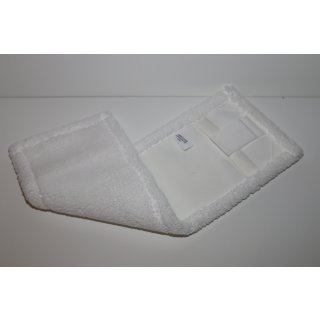 CleanSV® Laschenmop Mikrofasermop 40 cm weiß mit Lasche und Tasche Wischmop