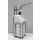 CleanSV&reg; Desinfektionsspender aus verchromten Metall mit 1000 ml Flasche und langem Arm, zum hinstellen oder aufh&auml;ngen