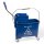 CleanSV&reg; Putzeimer blau ca. 20 Liter Reinigungswagen mit 4 R&auml;dern und Presse Bodenwischer