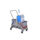 CleanSV Reinigungswagen Kunststoff, Putzwagen, Profi...