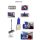 CleanSV® Wischset Kunststoff,  Laschenmop 50 cm Lamo, Ablage, Reinigungswagen 2 x 18 Liter Eimer, Presse, Deichsel, 1 Laschenmop Halter Lamo, 3 x Laschenmop Baumwolle, Teleskopstiehl