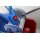CleanSV® Wischset PE Laschenmop 50 cm Lamo, Ablage + 5 L- Eimer, Reinigungswagen 2 x 18 Liter Eimer, Presse, Deichsel, 1 Laschenmop Halter Lamo, 3 x Laschenmop Baumwolle, Teleskopstiehl