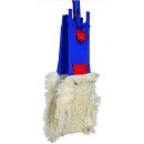 CleanSV Wischset kleiner Servicewagen PE Laschenmop 40 cm Lamo, 3x Laschenmoop, Laschenmophalter, Teleskopstiehl