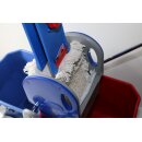 CleanSV Wischset kleiner Servicewagen PE Laschenmop 40 cm Lamo, 3x Laschenmoop, Laschenmophalter, Teleskopstiehl