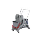 CleanSV Putzwagen PE 2 x 17 Liter Eimer mit Presse...