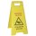 CleanSV Hinweisschild &quot;Achtung Rutschgefahr - Caution Wet Floor&quot; Warnschild Aufsteller gelb Kunststoff